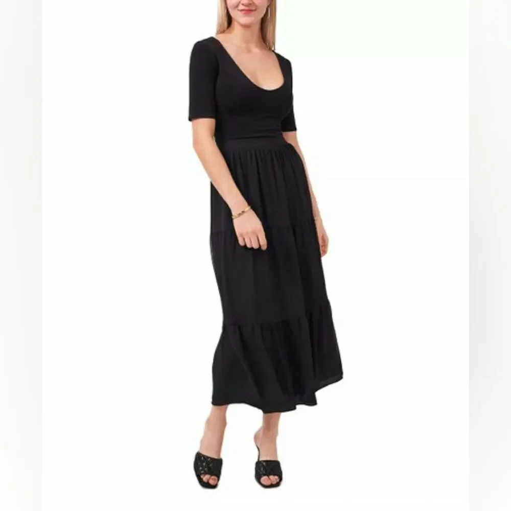Vince Camuto Tiered Maxi Skirt sz Lg